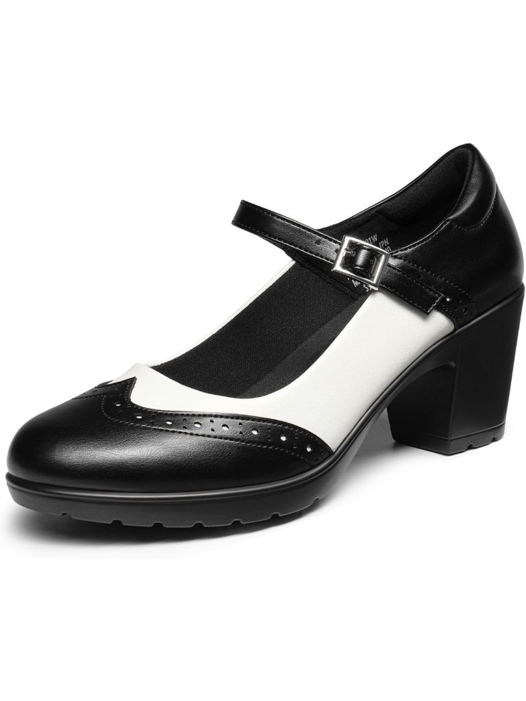 Stylish Women's Mary Jane Oxfords - Chic Dress Shoes With Heels For Any Occasion